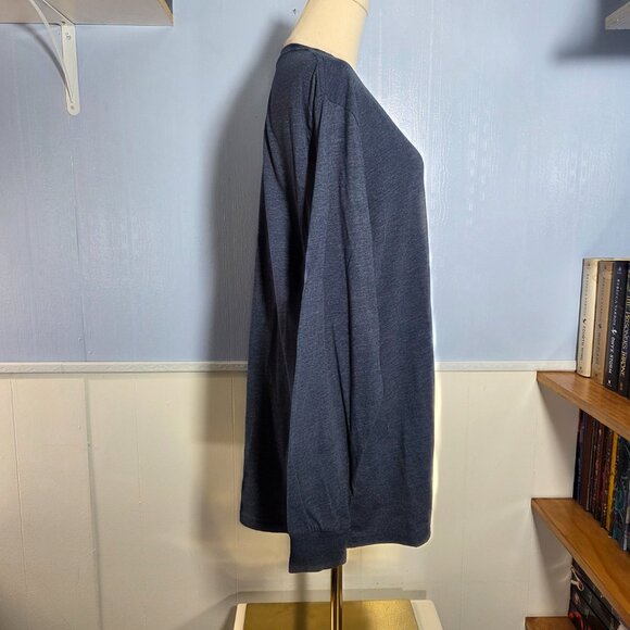 Disney Mickey Mouse Extra Large Heathered Blue Longsleeve Original Mickey Tee - Picture 5 of 10